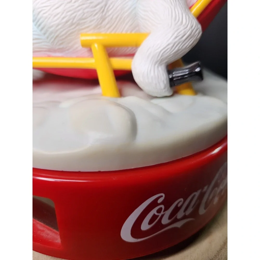 Vintage 1995‎ Coca-Cola Polar Bear Clock w/Instructions~FULLY FUNCTIONAL~